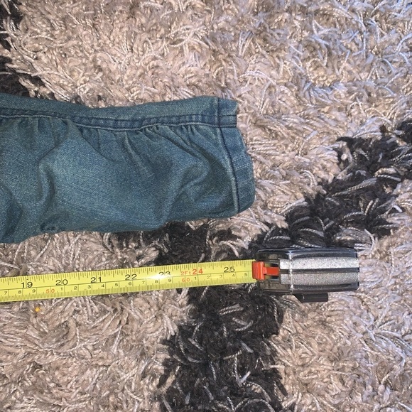 PRAIRIE UNDERGROUND Ruched Leg Pull On Glove Denim Jeggings Skinny Jeans Size XS - Picture 5 of 8